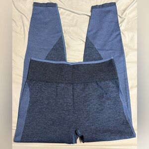 PINK Victoria's Secret Blue Seamless Leggings